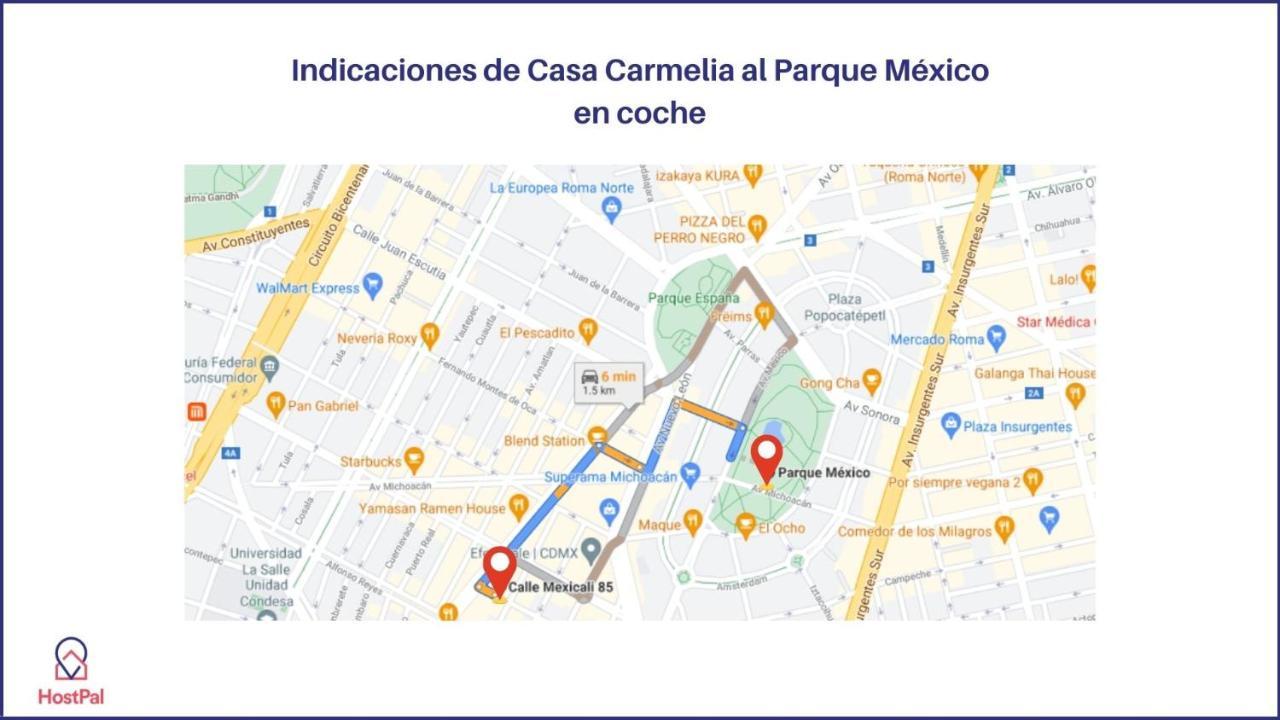 Casa Carmelia La Condesa Apartment Kota Meksiko Bagian luar foto